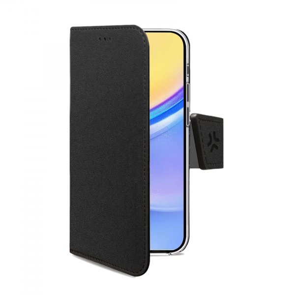 Celly Samsung Galaxy A15 Etui Wally Wallet Case Svart