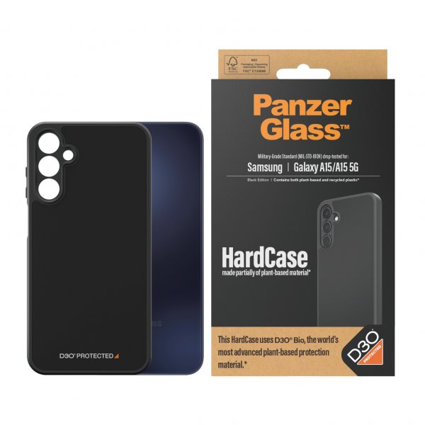 PanzerGlass Samsung Galaxy A15 Deksel HardCase D3O Svart