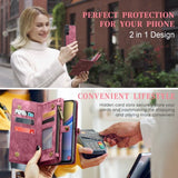 CaseMe Samsung Galaxy A16 Etui 008 Series Avtakbart Deksel Rød