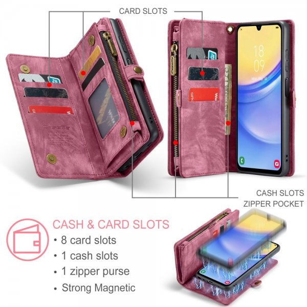 CaseMe Samsung Galaxy A16 Etui 008 Series Avtakbart Deksel Rød