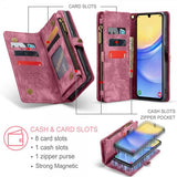 CaseMe Samsung Galaxy A16 Etui 008 Series Avtakbart Deksel Rød