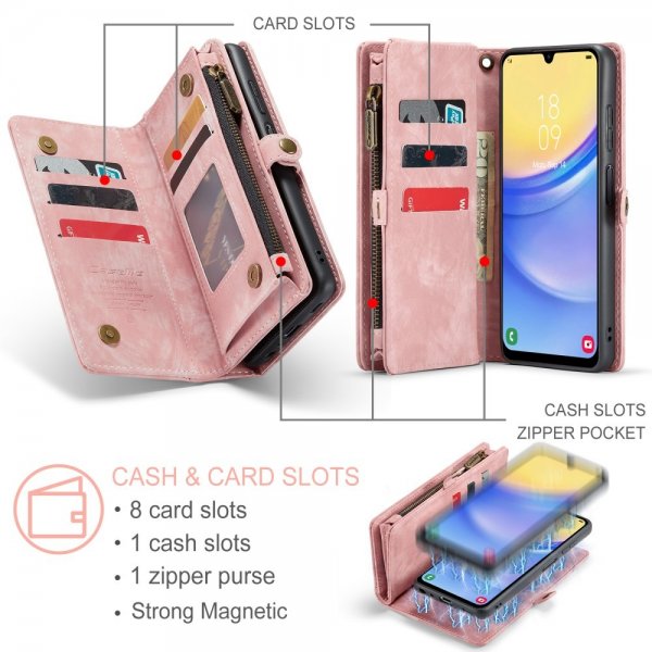 CaseMe Samsung Galaxy A16 Etui 008 Series Avtakbart Deksel Rosa