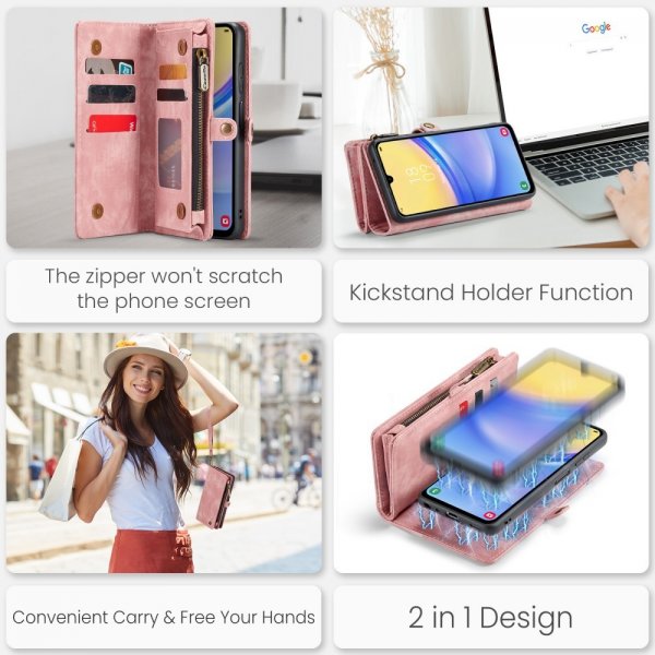 CaseMe Samsung Galaxy A16 Etui 008 Series Avtakbart Deksel Rosa