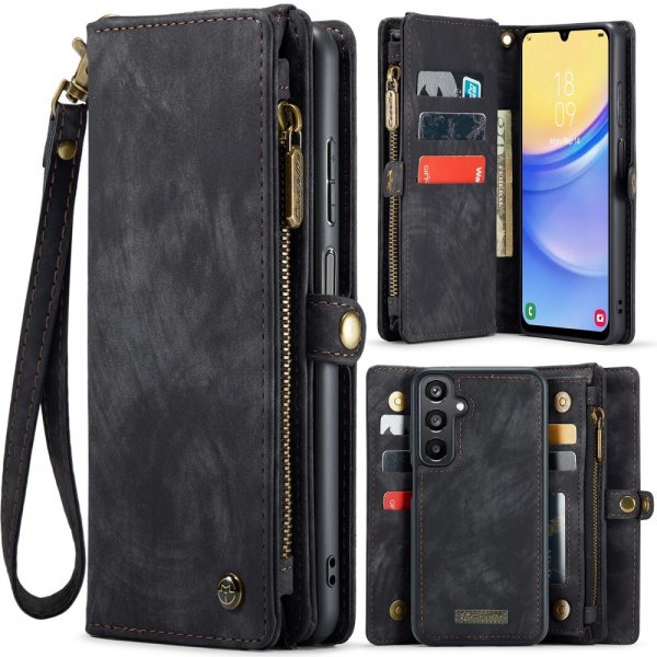 CaseMe Samsung Galaxy A16 Etui 008 Series Avtakbart Deksel Svart