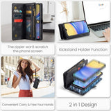 CaseMe Samsung Galaxy A16 Etui 008 Series Avtakbart Deksel Svart