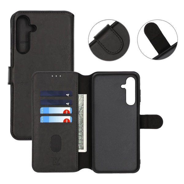 Rvelon Samsung Galaxy A16 Etui Detachable Wallet Case Svart