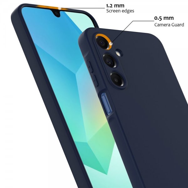 Samsung Galaxy A16 Deksel med Stropp Silikon MagSafe Mørkeblå