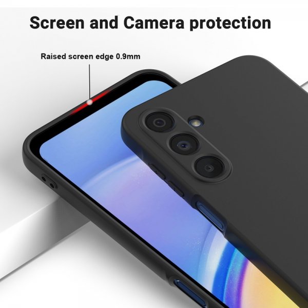 Samsung Galaxy A16 Deksel med Stropp Silikon Svart