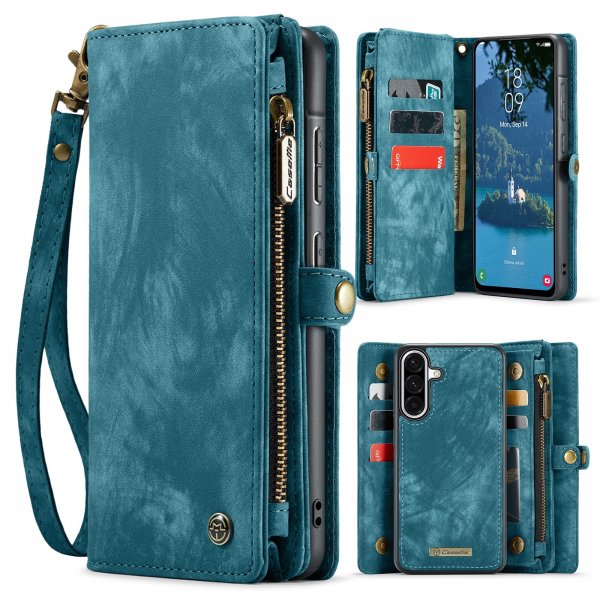 CaseMe Samsung Galaxy A17 Etui 008 Series Avtakbart Deksel Blå