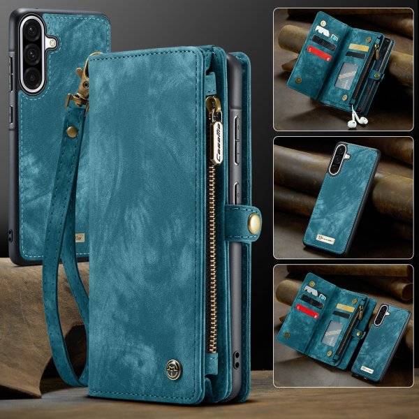 CaseMe Samsung Galaxy A17 Etui 008 Series Avtakbart Deksel Blå