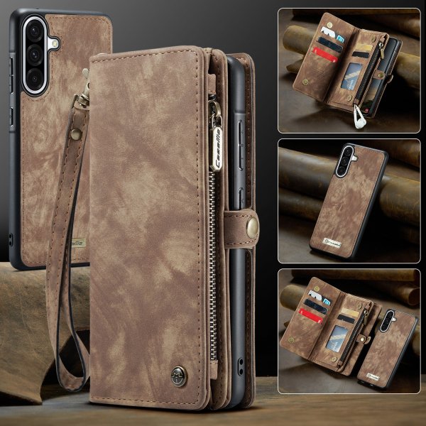 CaseMe Samsung Galaxy A17 Etui 008 Series Avtakbart Deksel Brun