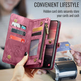 CaseMe Samsung Galaxy A17 Etui 008 Series Avtakbart Deksel Rød