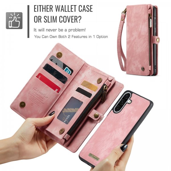 CaseMe Samsung Galaxy A17 Etui 008 Series Avtakbart Deksel Rosa