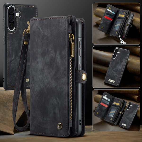 CaseMe Samsung Galaxy A17 Etui 008 Series Avtakbart Deksel Svart