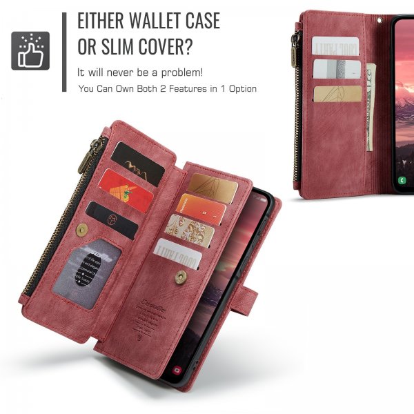 CaseMe Samsung Galaxy A17 Etui C30 Series Rød