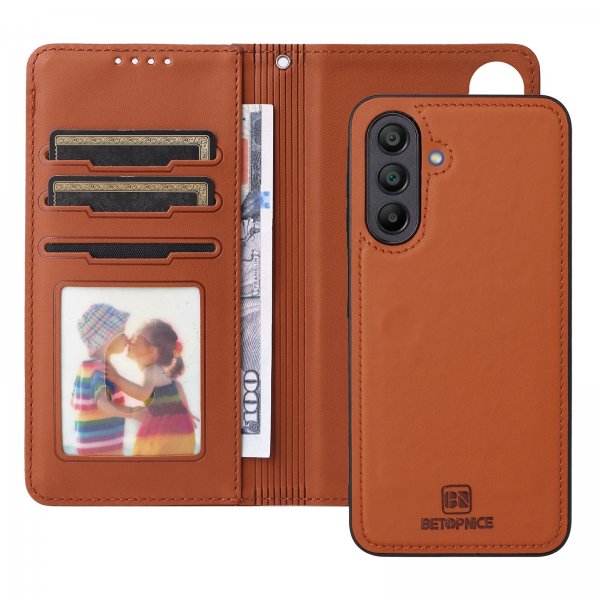 Betopnice Samsung Galaxy A17 Etui Avtagbart Deksel 005 Brun