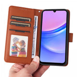 Betopnice Samsung Galaxy A17 Etui Avtagbart Deksel 005 Brun