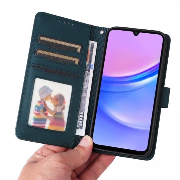 Betopnice Samsung Galaxy A17 Etui Avtagbart Deksel 005 Grønn