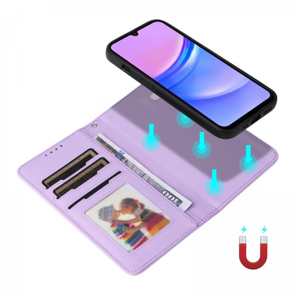 Betopnice Samsung Galaxy A17 Etui Avtagbart Deksel 005 Lilla