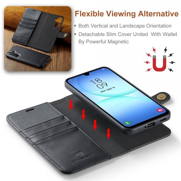 Dg.Ming Samsung Galaxy A17 Etui Avtagbart Deksel Svart