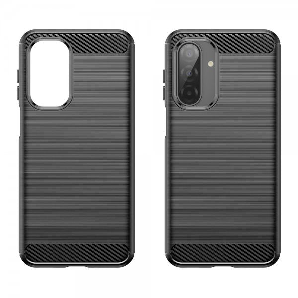 Samsung Galaxy A17 Deksel Børstet Karbonfibertekstur Svart