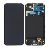 Samsung Samsung Galaxy A20 (A205F/DS) Skjerm med LCD Display Original - Svart