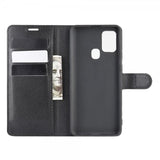 Samsung Galaxy A21s Etui Litchi Svart