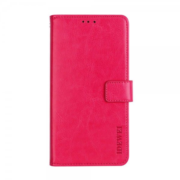 Samsung Galaxy A22 4G Etui Skinntekstur Magenta