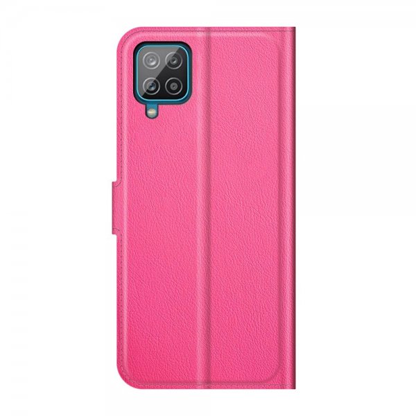 Samsung Galaxy A22 4G Etui Litchi Magenta