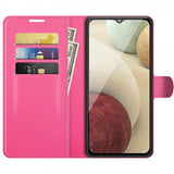 Samsung Galaxy A22 4G Etui Litchi Magenta