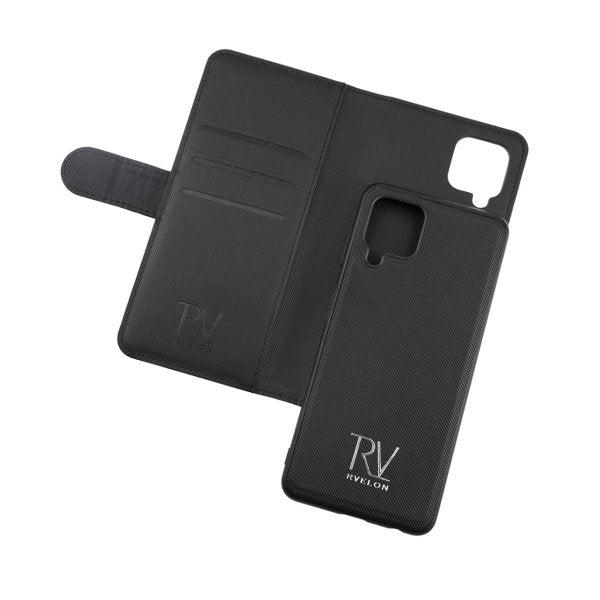 Rvelon Samsung Galaxy A22 4G Etui Detachable Wallet Case Svart