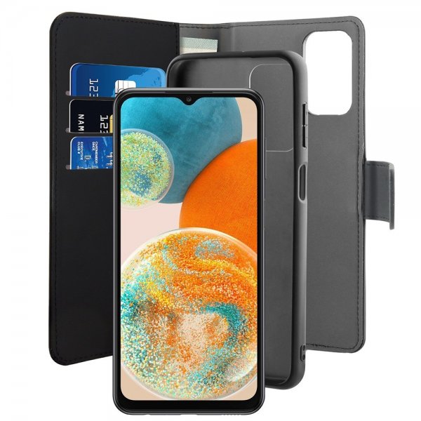 Puro Samsung Galaxy A23 5G Etui Wallet Detachable 2 in 1 Svart