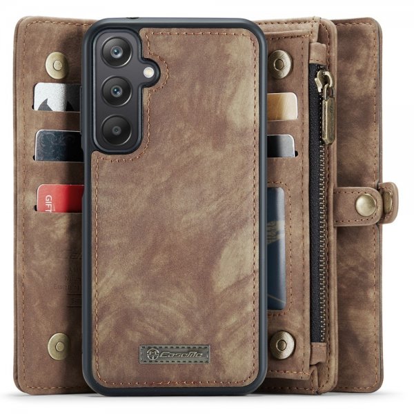 CaseMe Samsung Galaxy A25 Etui 008 Series Avtakbart Deksel Brun