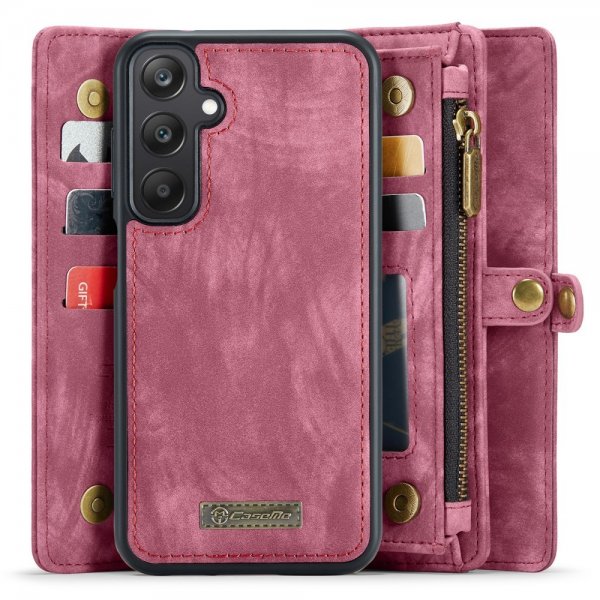 CaseMe Samsung Galaxy A25 Etui 008 Series Avtakbart Deksel Rød
