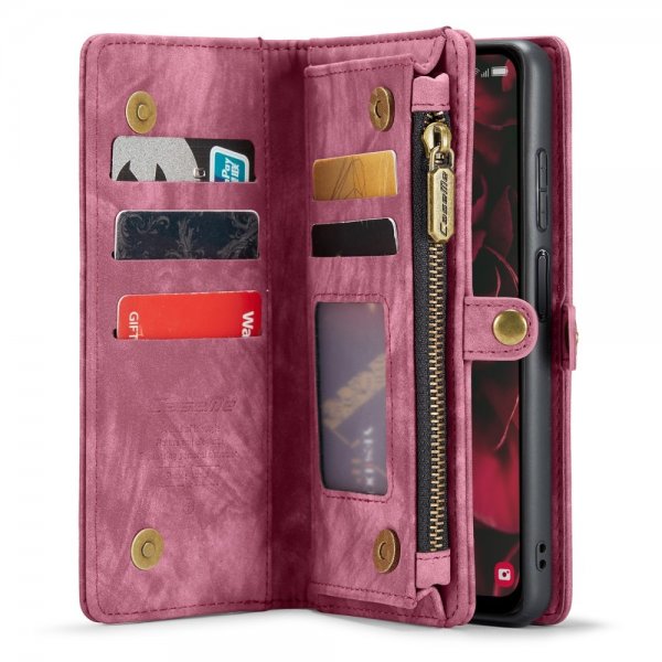 CaseMe Samsung Galaxy A25 Etui 008 Series Avtakbart Deksel Rød