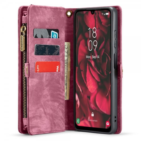 CaseMe Samsung Galaxy A25 Etui 008 Series Avtakbart Deksel Rød