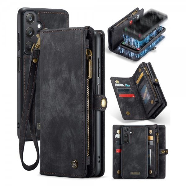 CaseMe Samsung Galaxy A25 Etui 008 Series Avtakbart Deksel Svart
