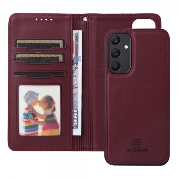 Betopnice Samsung Galaxy A25 Etui Avtagbart Deksel 005 Rød
