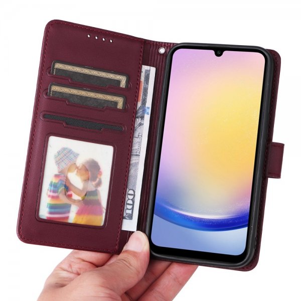 Betopnice Samsung Galaxy A25 Etui Avtagbart Deksel 005 Rød