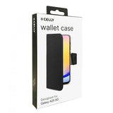 Celly Samsung Galaxy A25 Etui Wally Wallet Case Svart