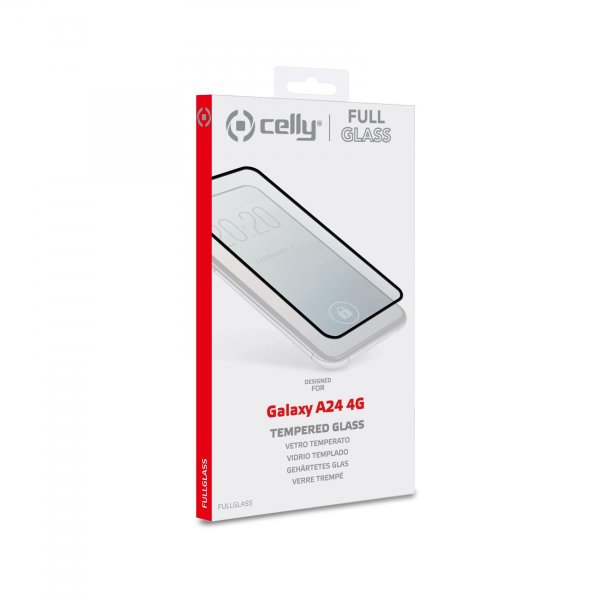 Celly Samsung Galaxy A24/A25 Skjermbeskytter FULLGLASS