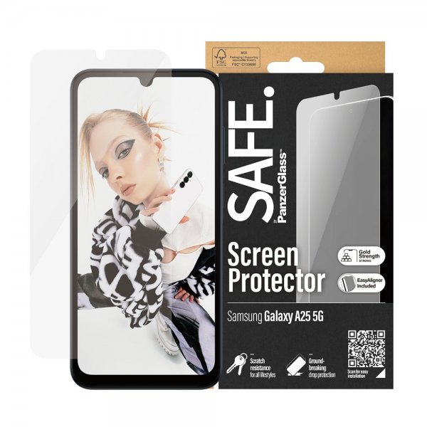 SAFE. by PanzerGlass Samsung Galaxy A25 Skjermbeskytter Ultra-Wide Fit EasyAligner