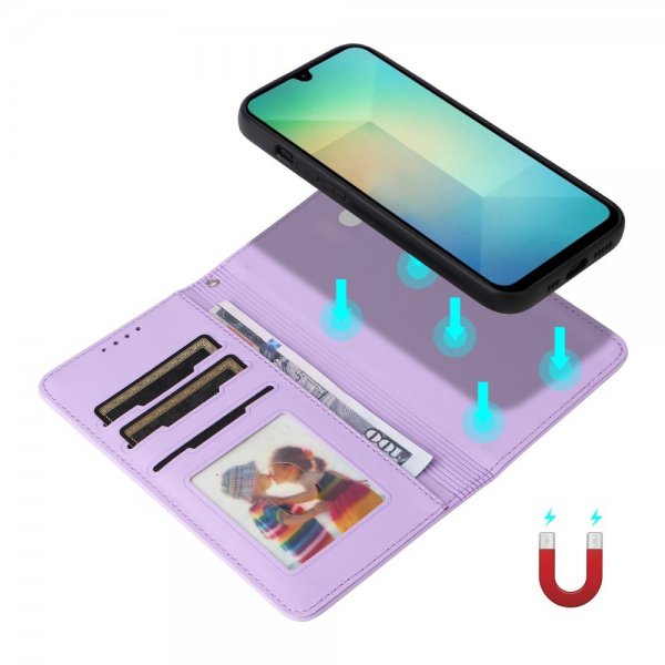 Betopnice Samsung Galaxy A26 Etui Avtagbart Deksel 005 Lilla