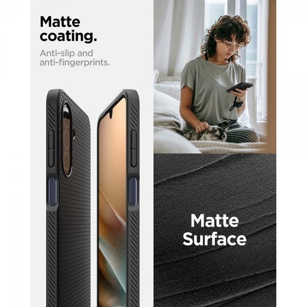 Spigen Samsung Galaxy A26 Deksel Liquid Air Matte Black