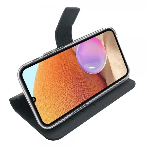 Celly Samsung Galaxy A32 4G Etui Wally Wallet Case Svart