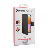 Celly Samsung Galaxy A32 4G Etui Wally Wallet Case Svart
