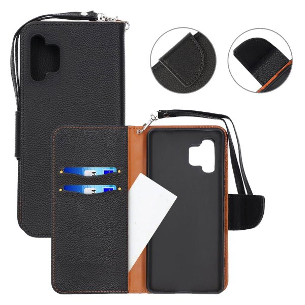 Samsung Galaxy A32 4G Etui med Stativ Svart