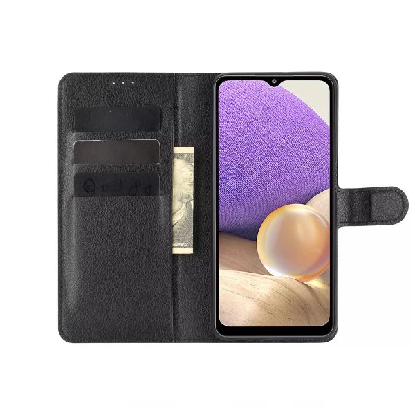 Rvelon Samsung Galaxy A32 4G Etui Wallet Case Svart