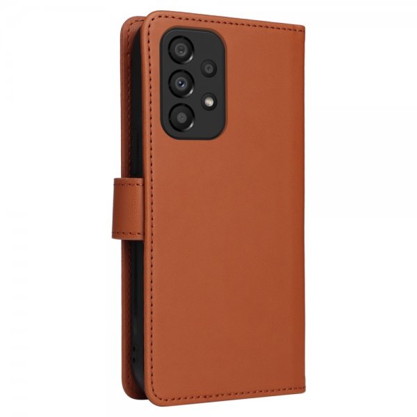 Betopnice Samsung Galaxy A33 5G Etui Avtagbart Deksel 005 Brun