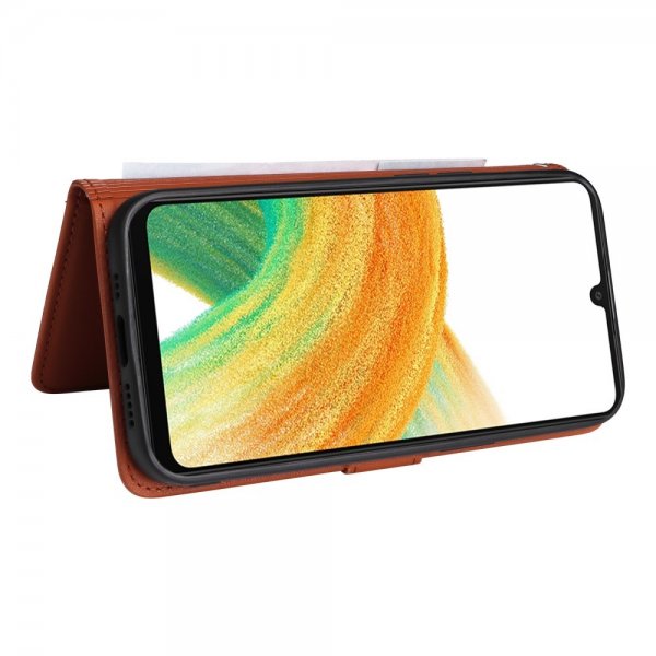 Betopnice Samsung Galaxy A33 5G Etui Avtagbart Deksel 005 Brun